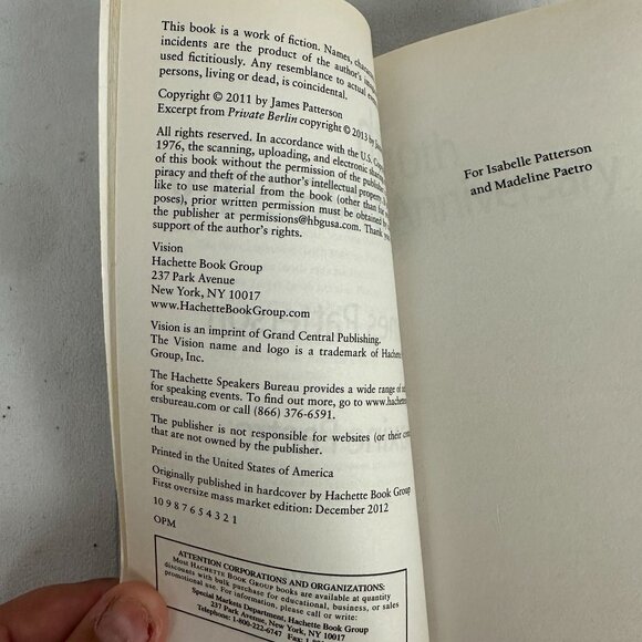 10th Anniversary By James Patterson & Maxine Paetro 2012 Paperback Good - Picture 4 of 4